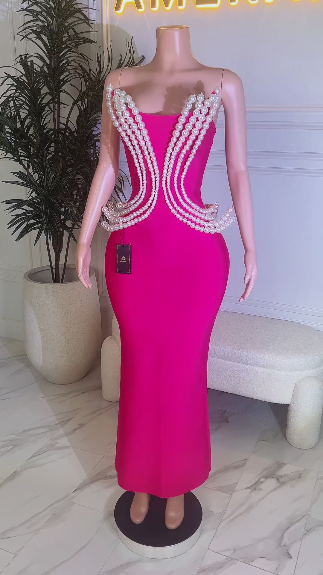 The Vivienne Pink Dress(Ready to Ship)