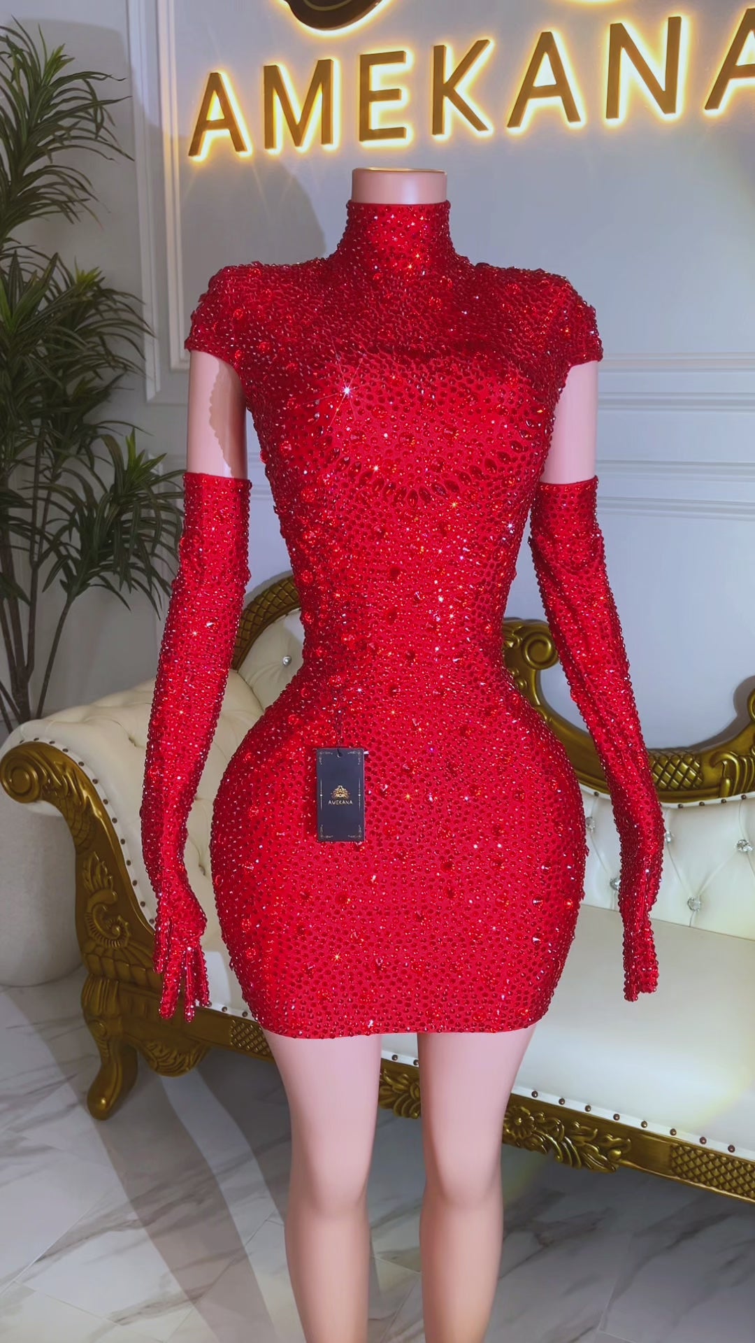 Marina Red Dress(Made To Order)