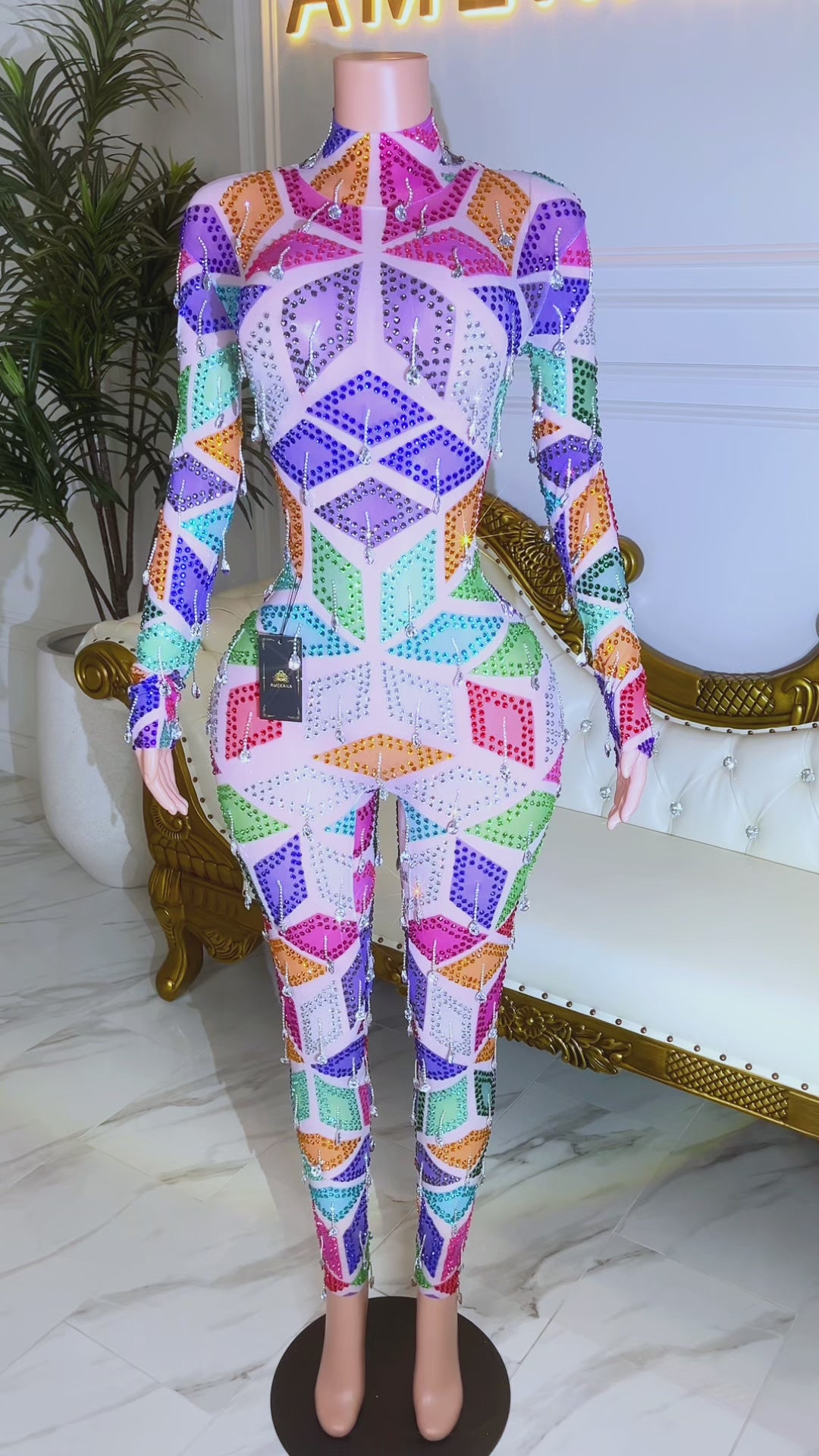 Prismara Tassel Bodysuit (Ready to Ship)