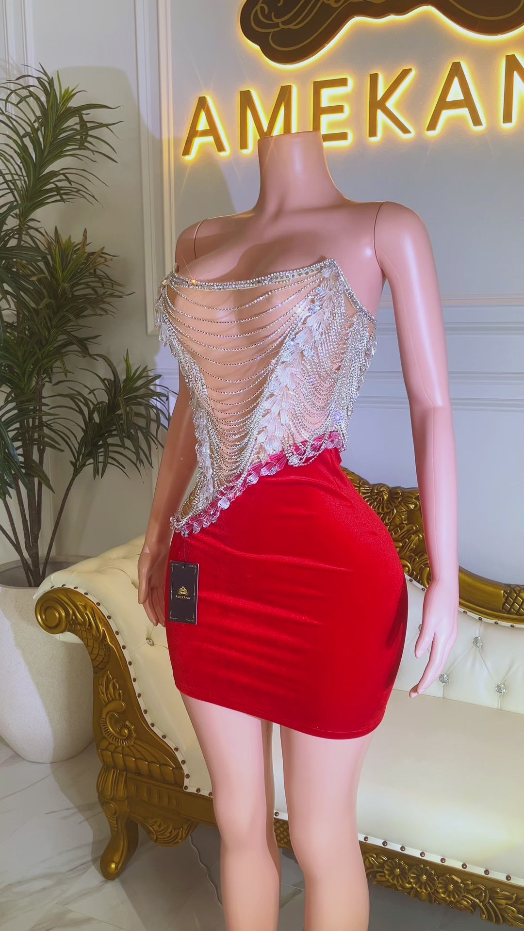 Disco Doll Red Dress(Ready To Ship)