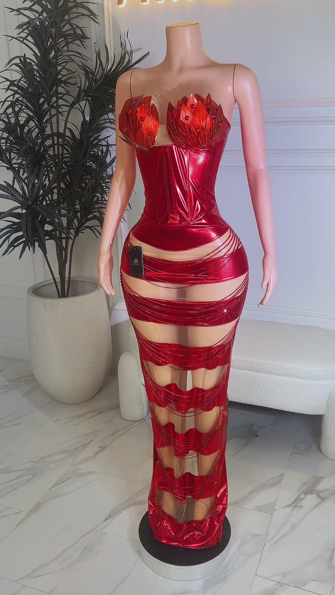 Paradise Red Dress (Ready to Ship)