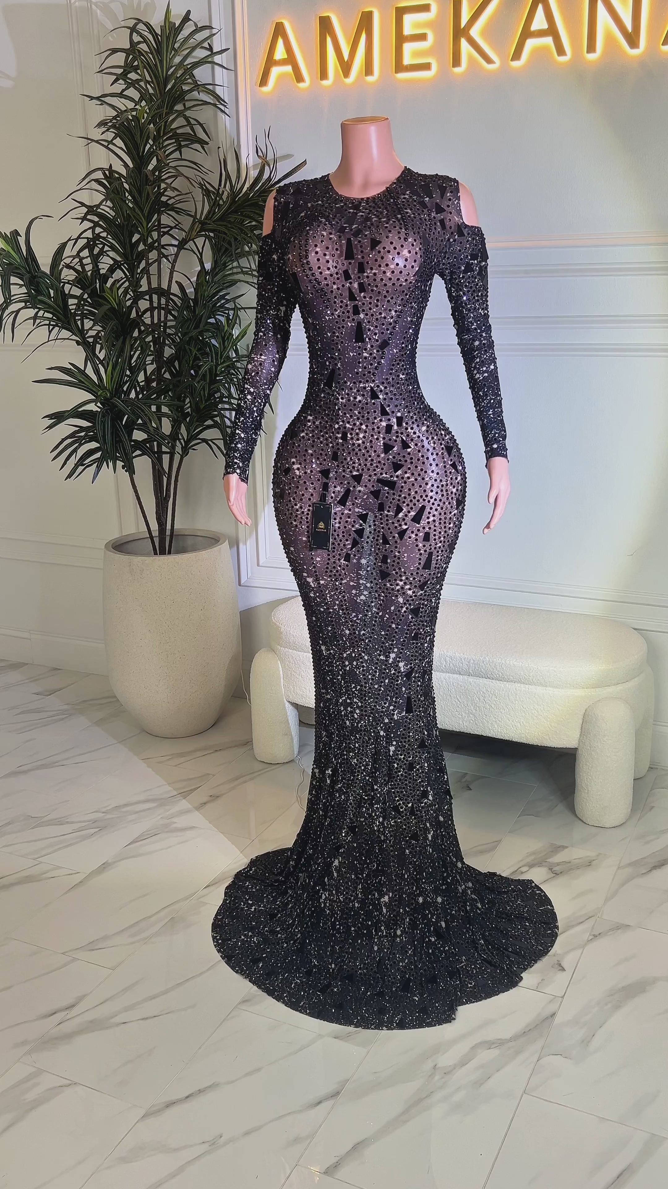 Betsy Black Maxi Dress(Ready To Ship)