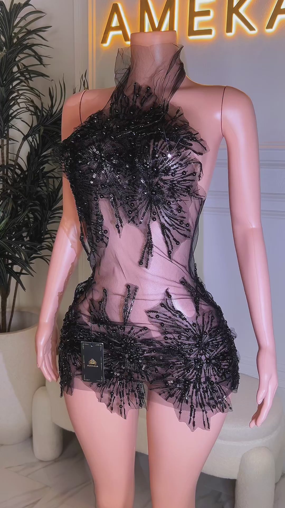 Alley All Black Dress (Ready To Ship)