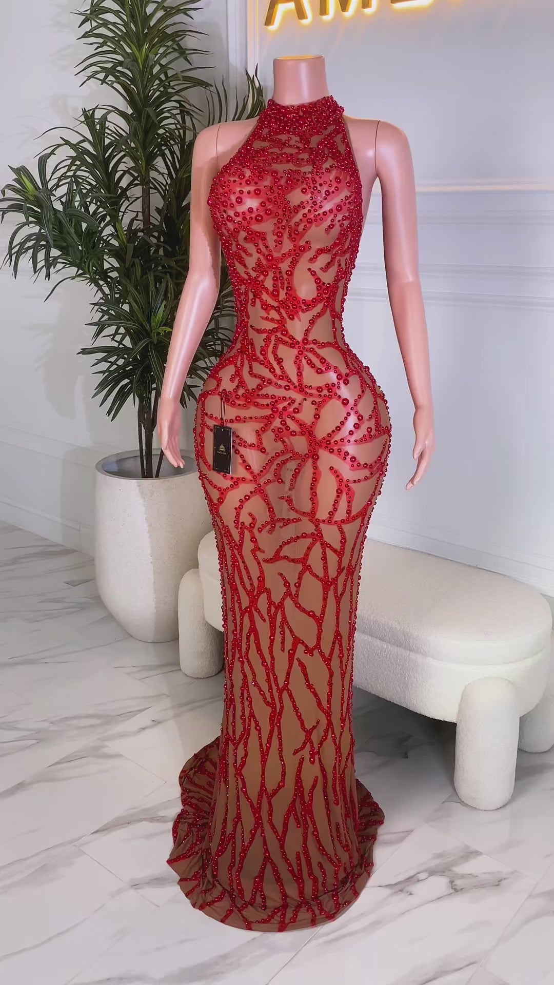 Vesper Red Dress (Ready to Ship)