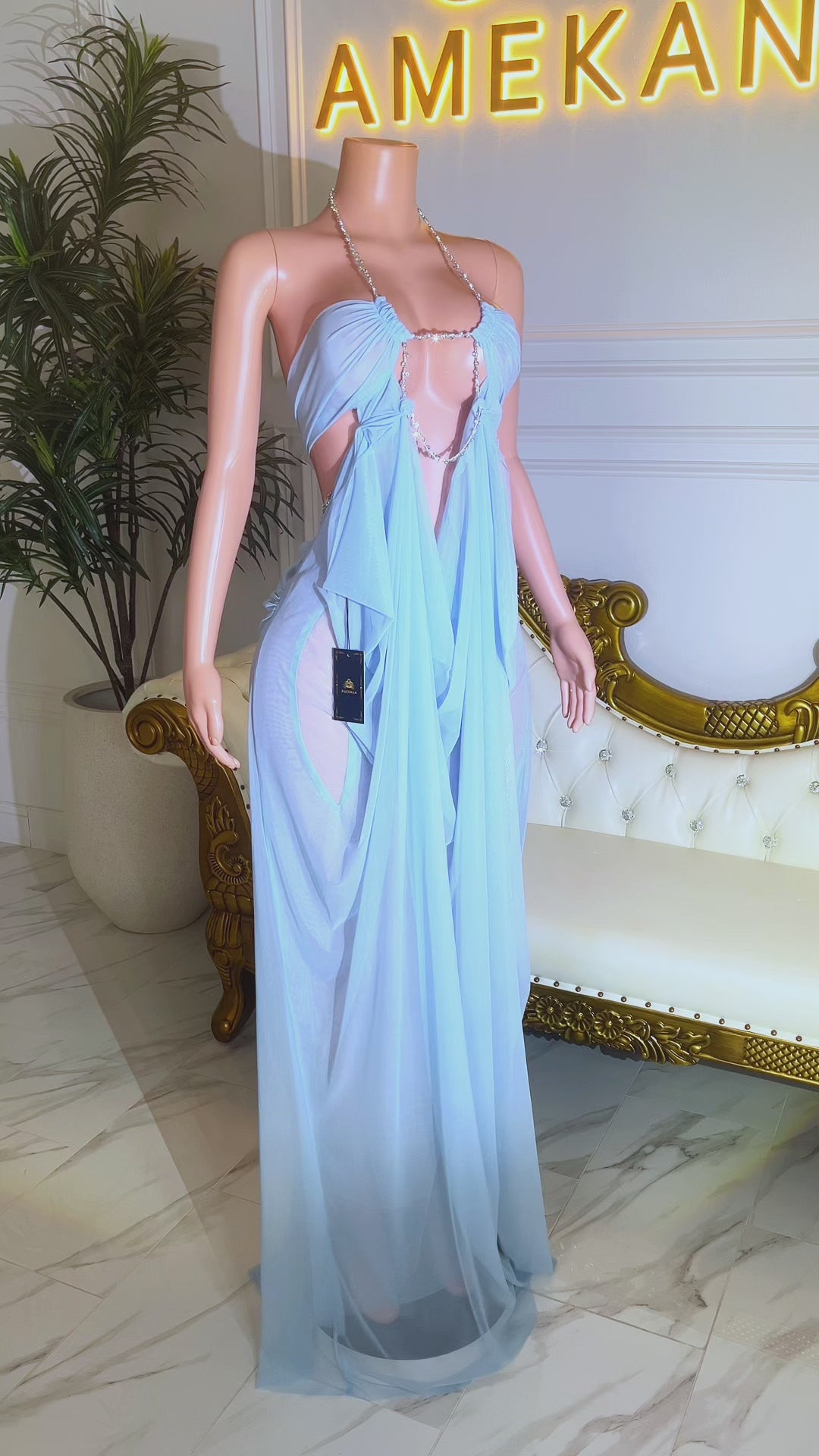 Flesh & Fantasy Blue Dress (Ready To Ship)