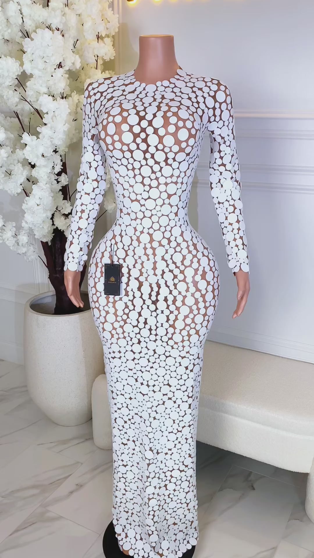 Modena White Dress (Ready to Ship)