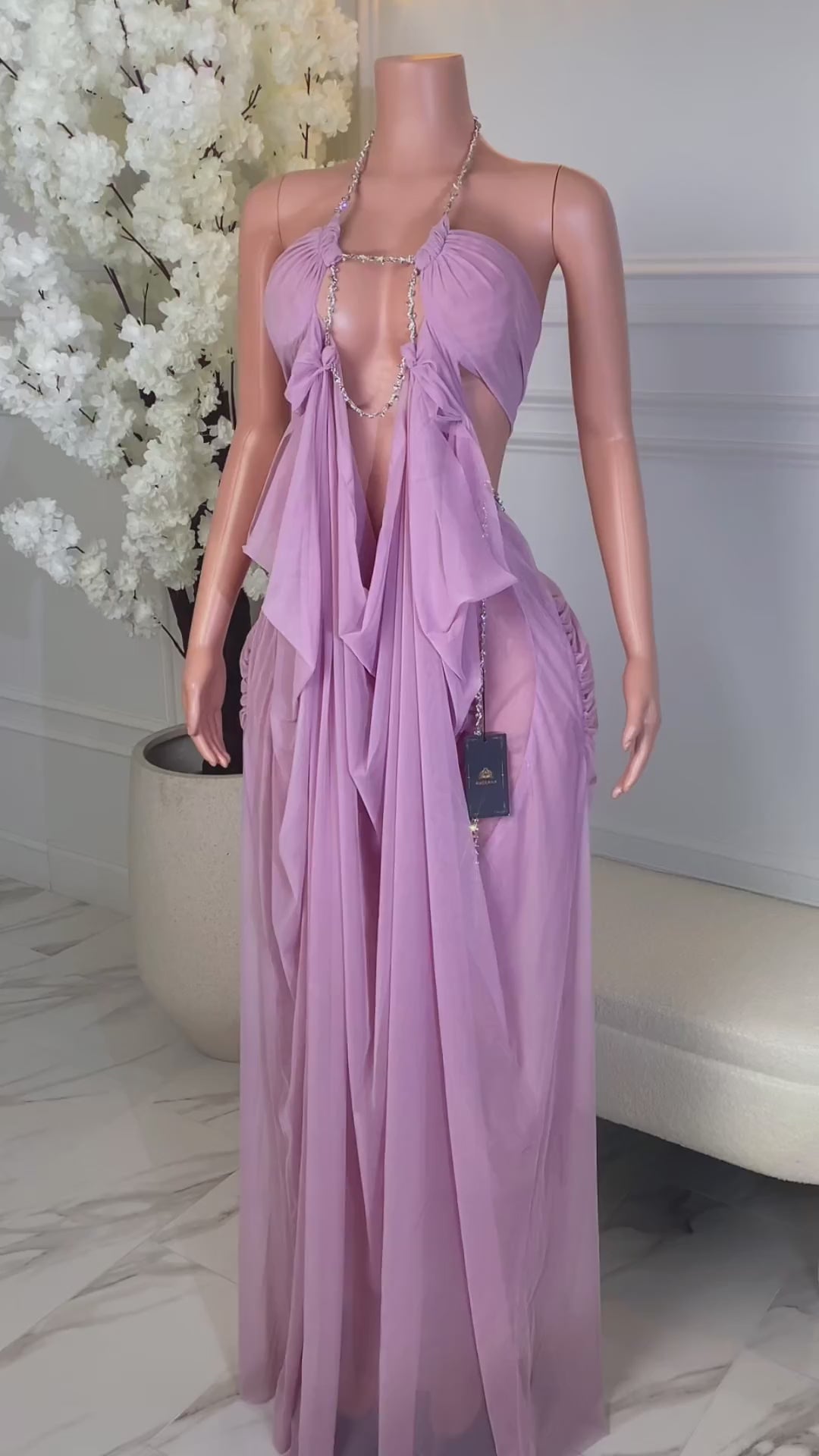 Flesh & Fantasy Lilac Dress (Ready To Ship)