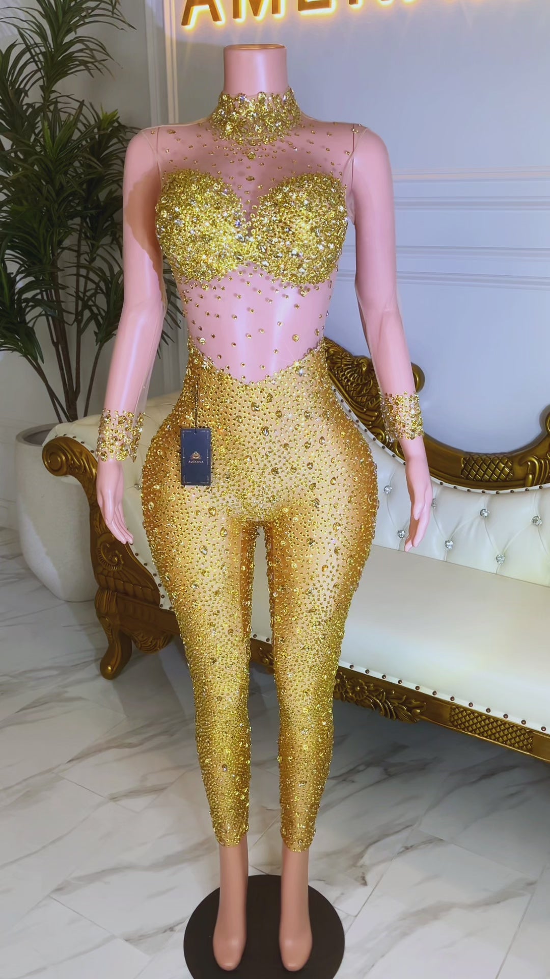 Icon Gold Bodysuit(Ready To Ship)