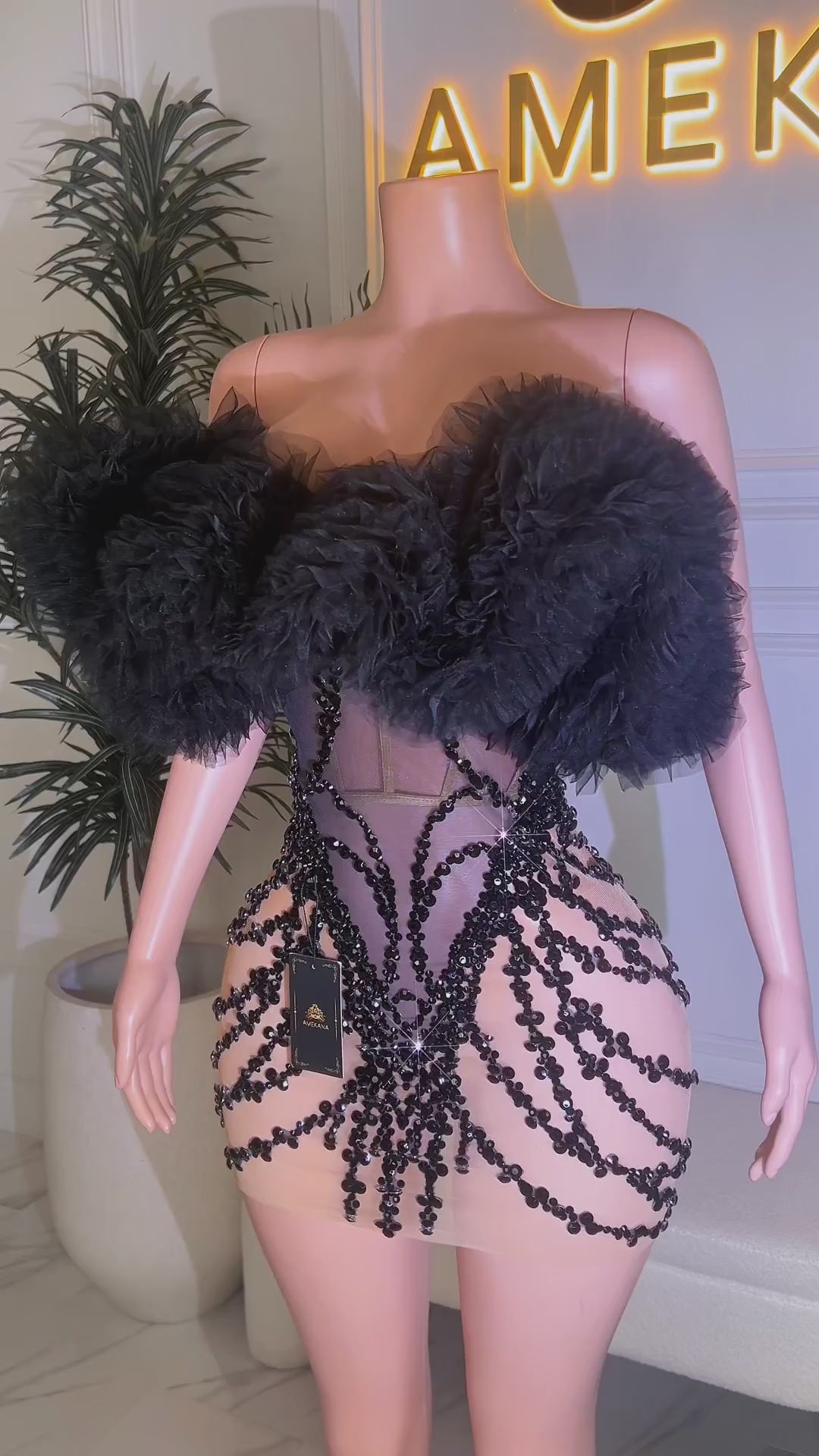 Drama Black Dress (Ready To Ship)