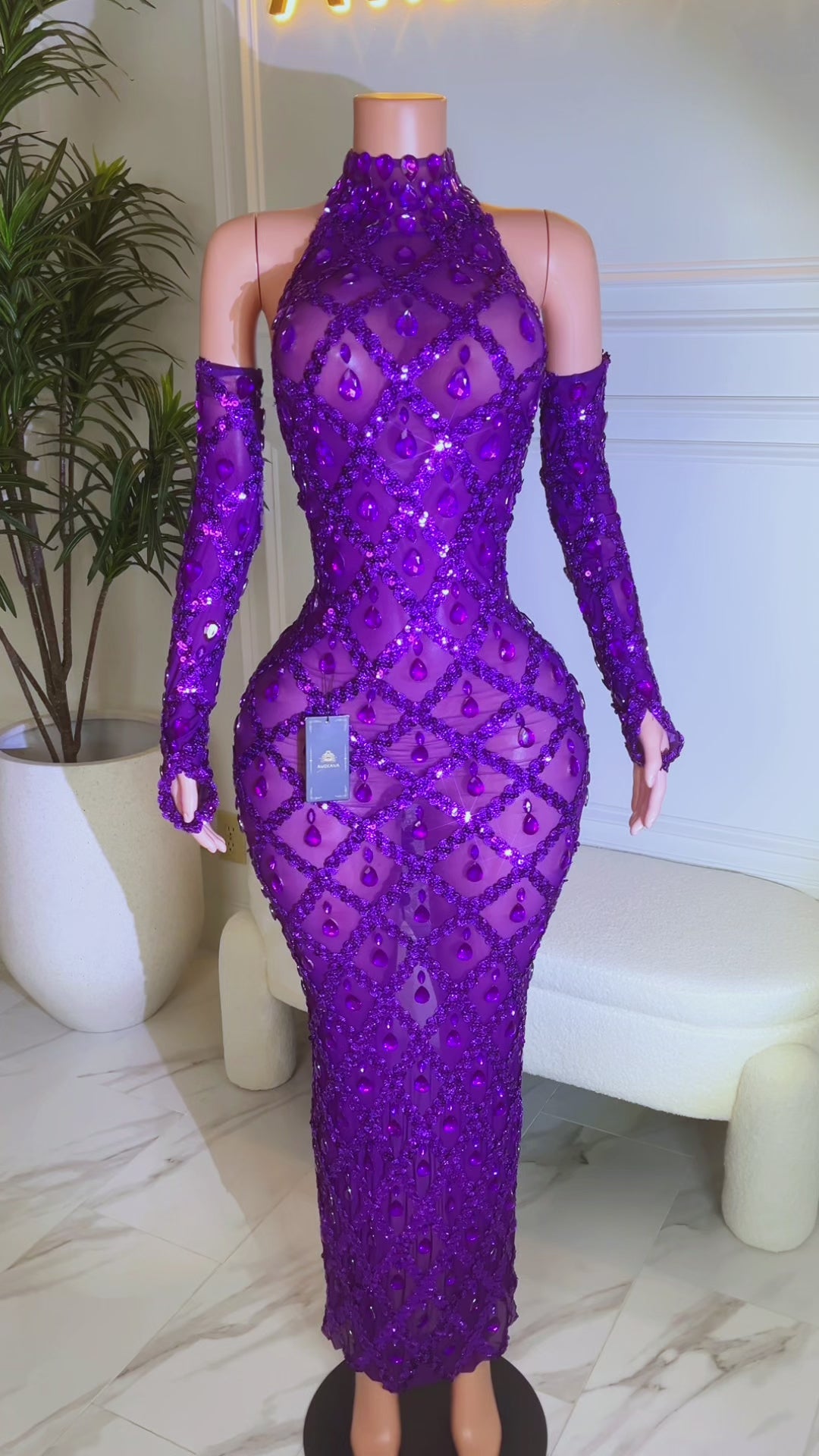 Midnight  Rhinestone Dress Set(Ready To Ship)