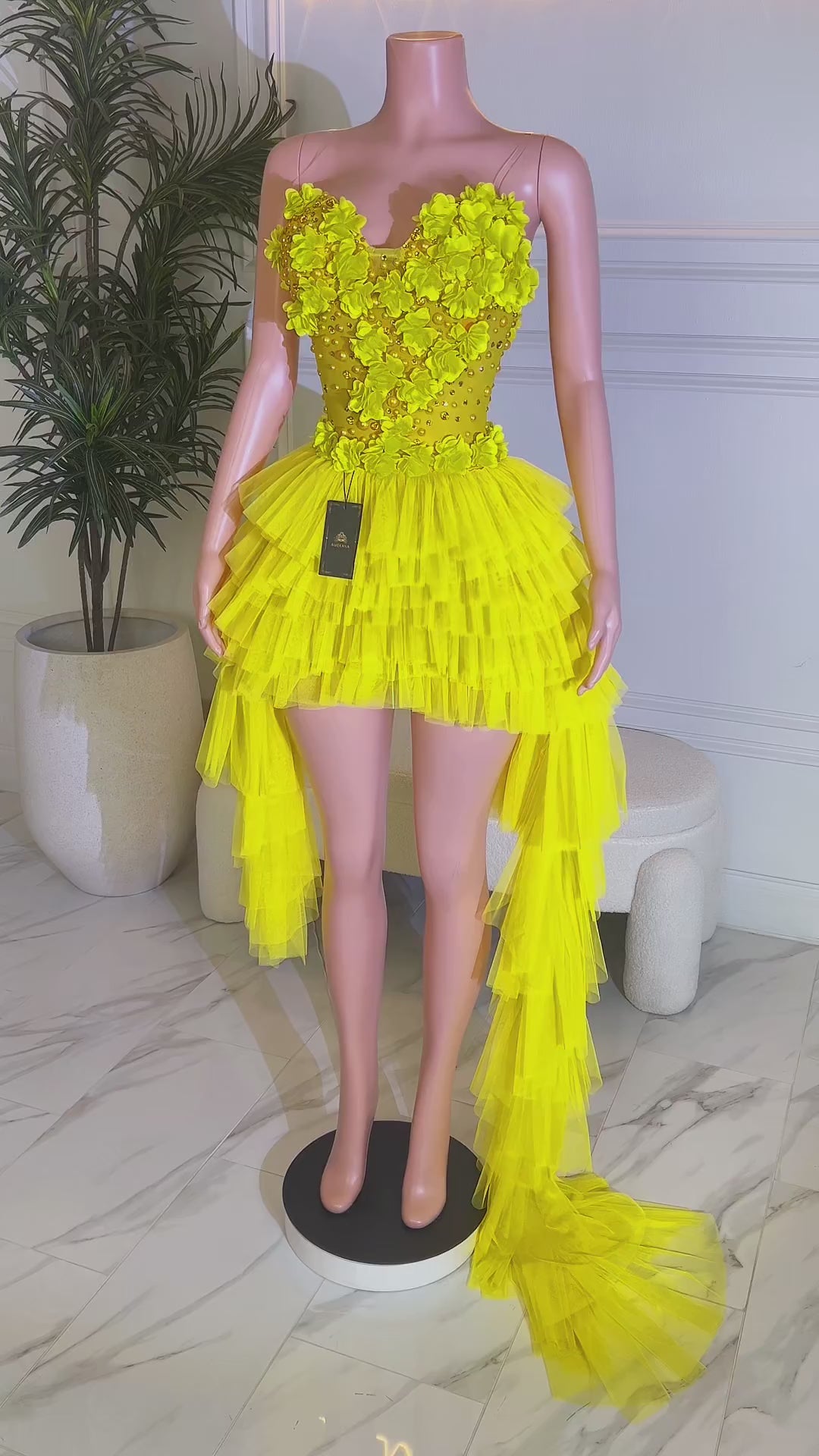 Ali Tulle Yellow Dress (Pre-Order)