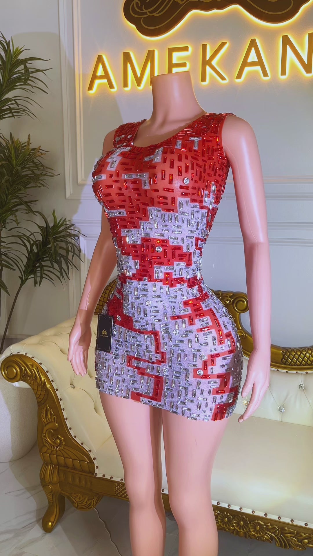 Selena Red Dress(Ready To Ship)