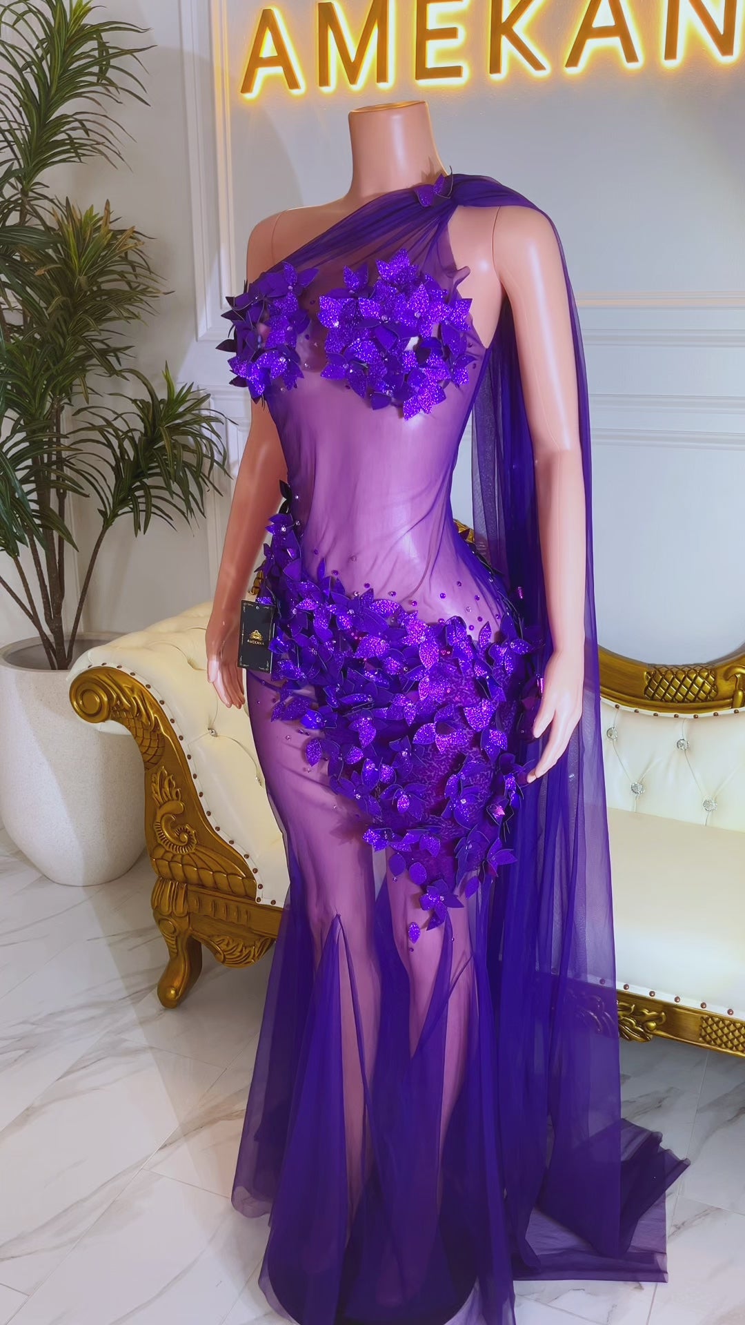 Maslie Purple Dress(Ready To Ship)