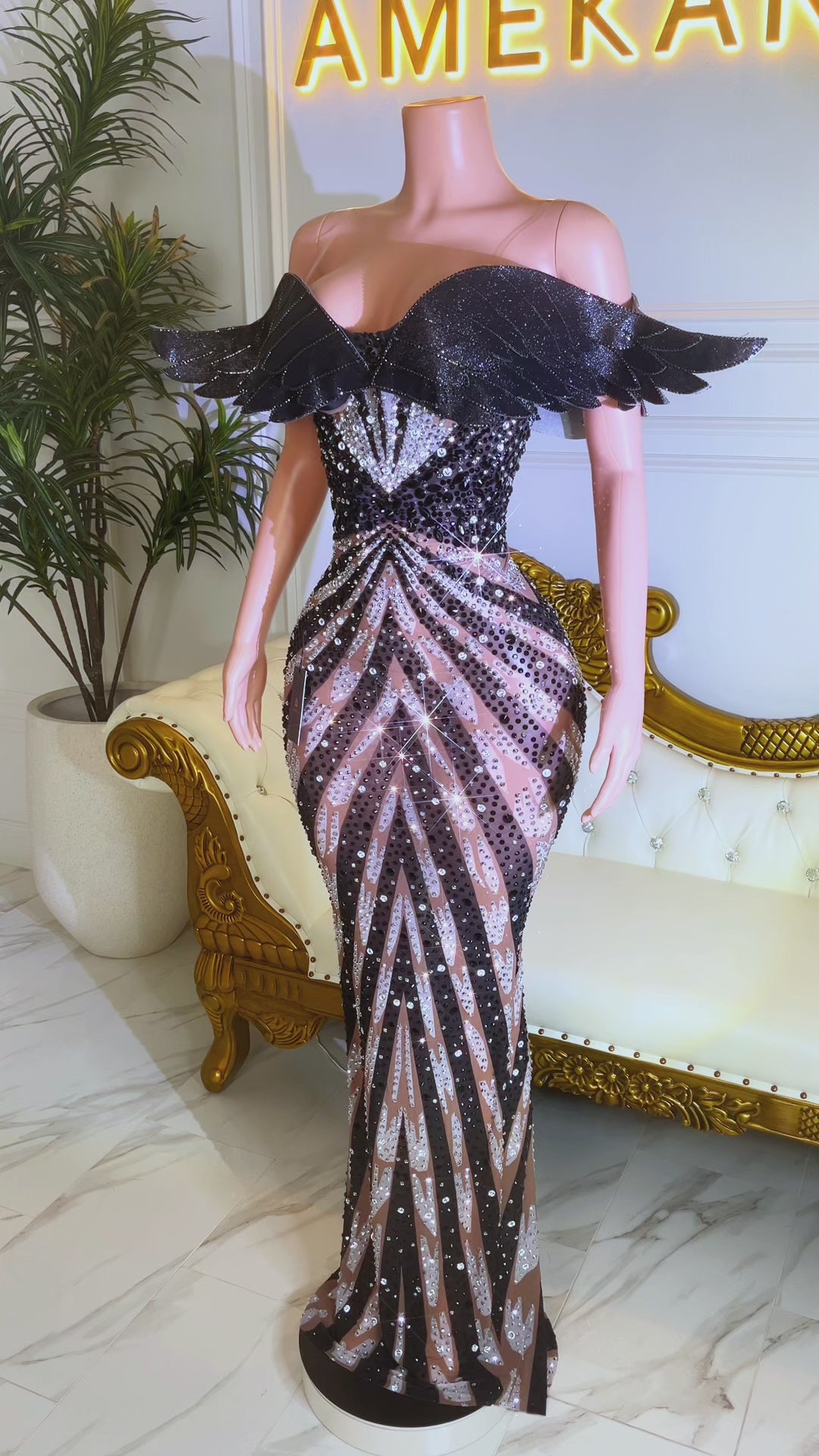 Kimber Black Maxi Dress (Ready To Ship)