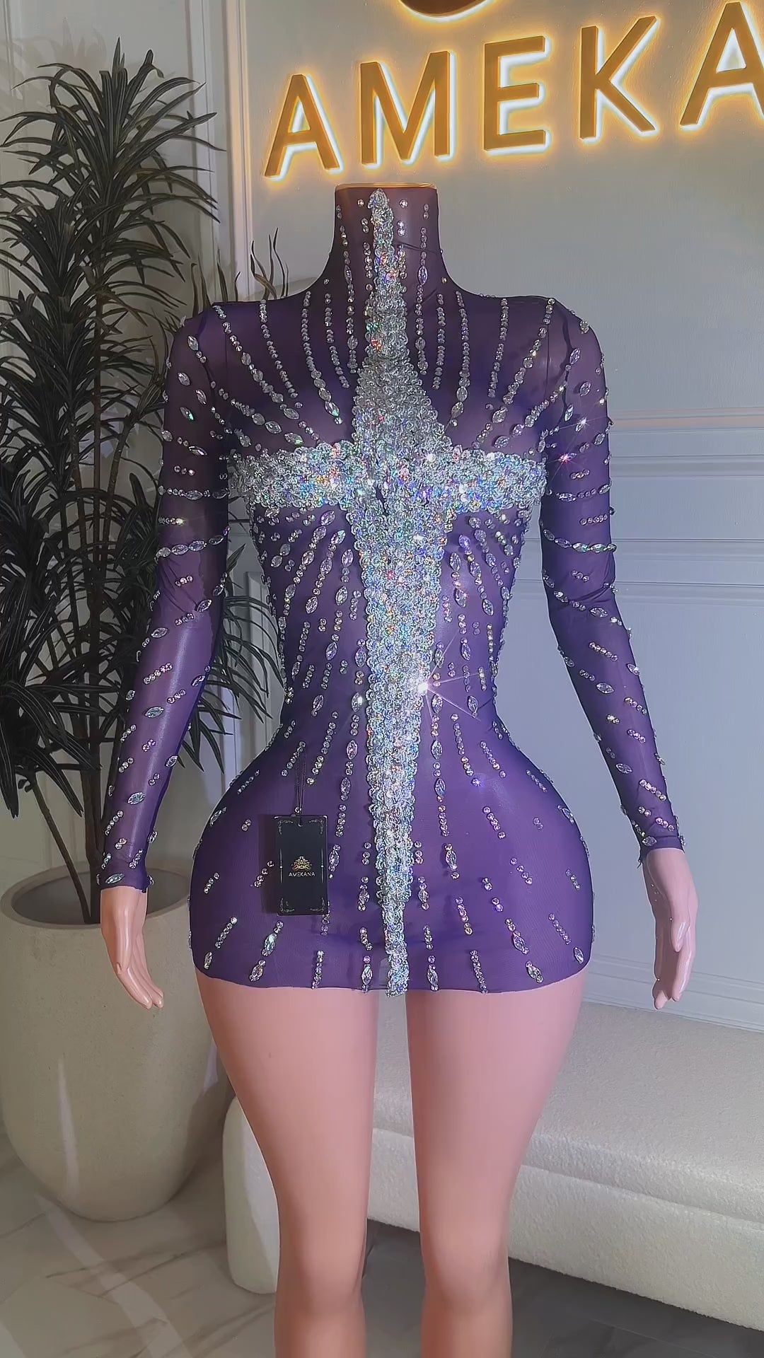 Sacred Spark Mini Dress (Ready To Ship)
