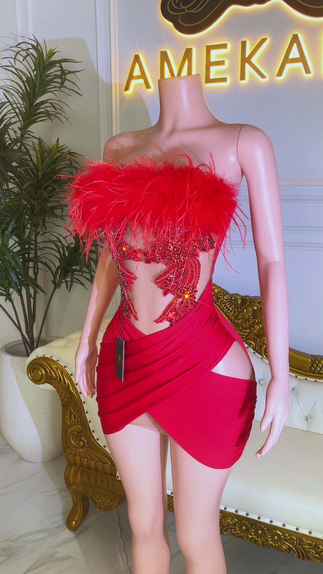 Stolen Kisses Red Mini Dress (Made to Order)