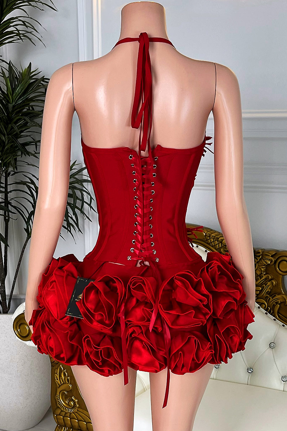 Red Rose Fantasy Skirt Set (Made to Order)