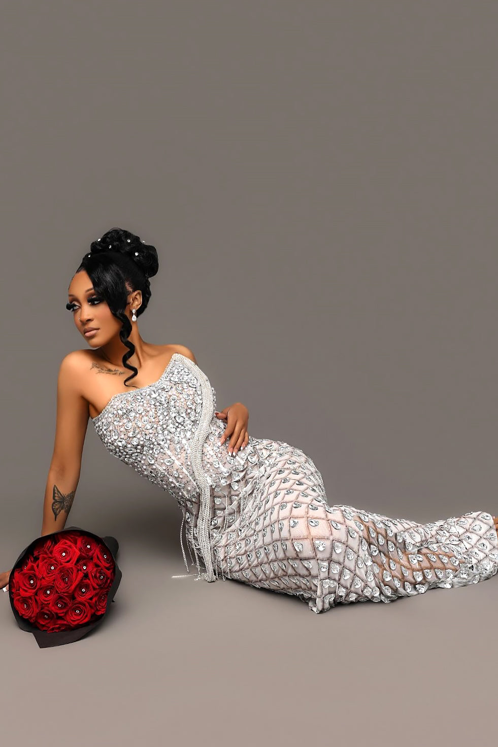 Rory Diamante Dress (Made To Order)