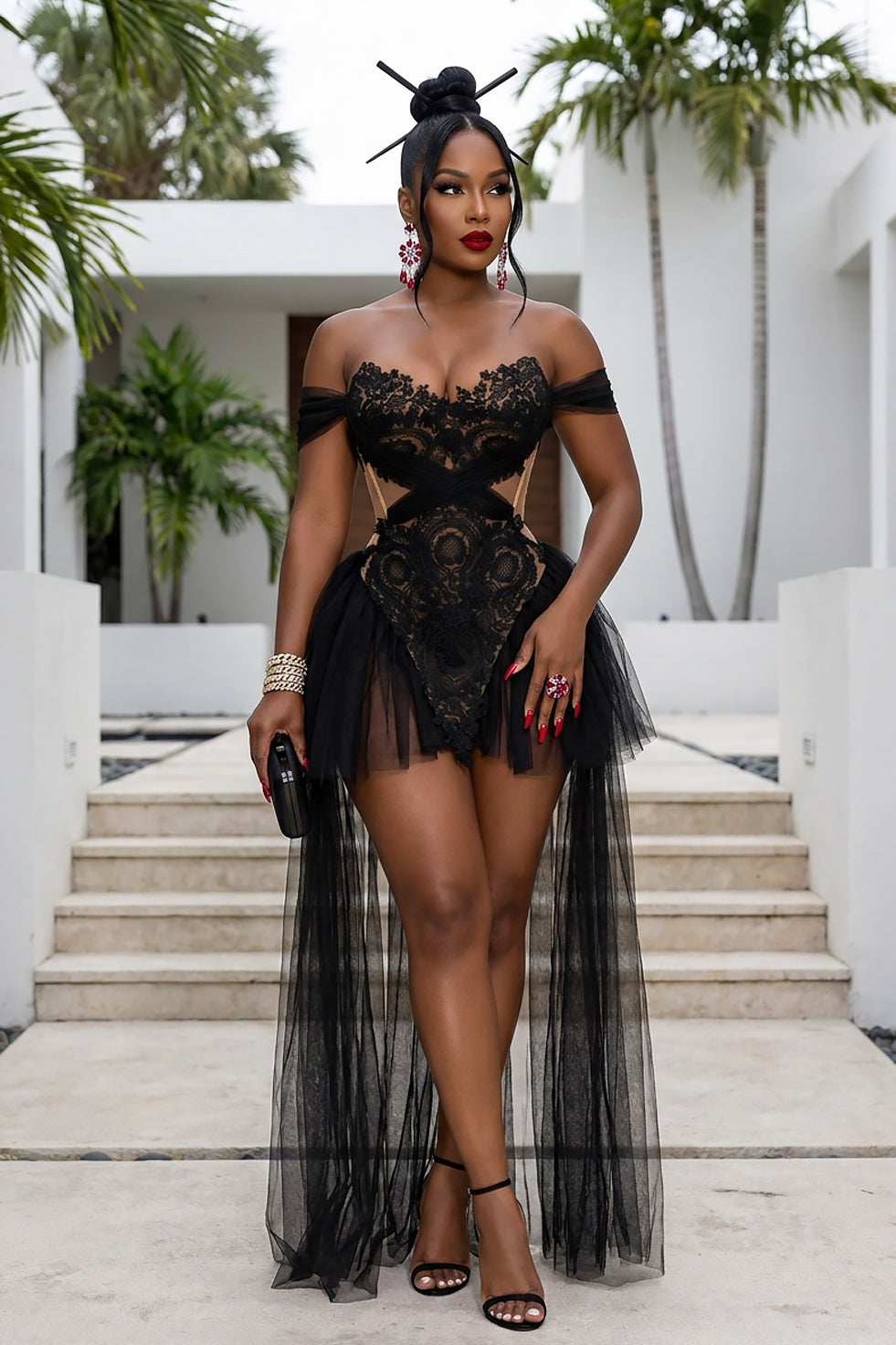 Vernise Black Skirt Set (Pre-Order)