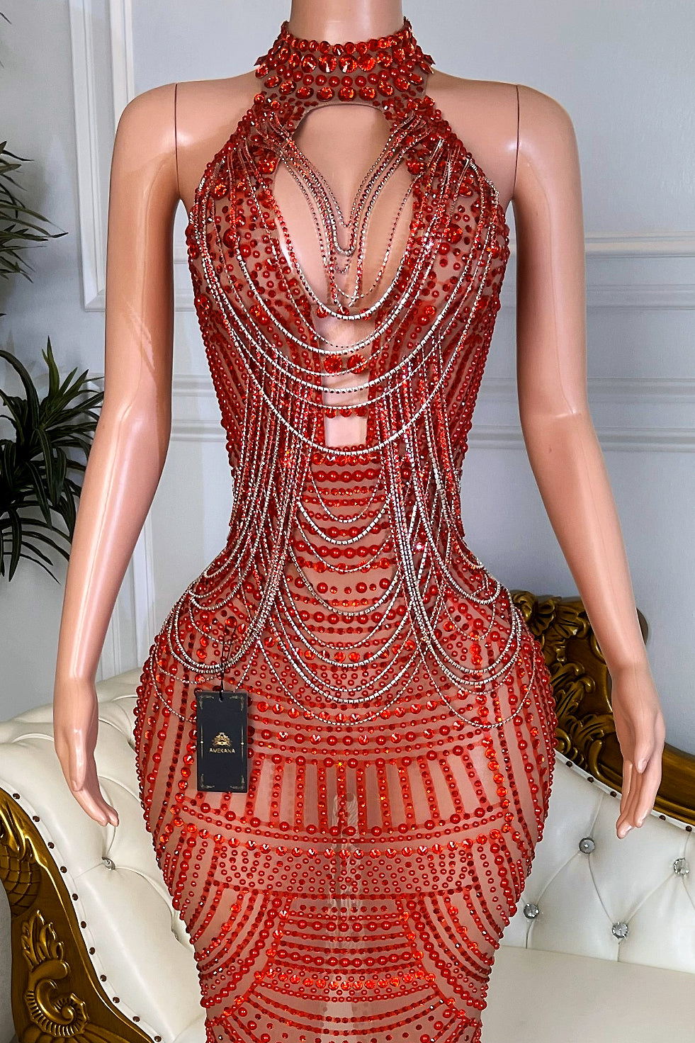 So Mysterious Red Dress (Made to Order)