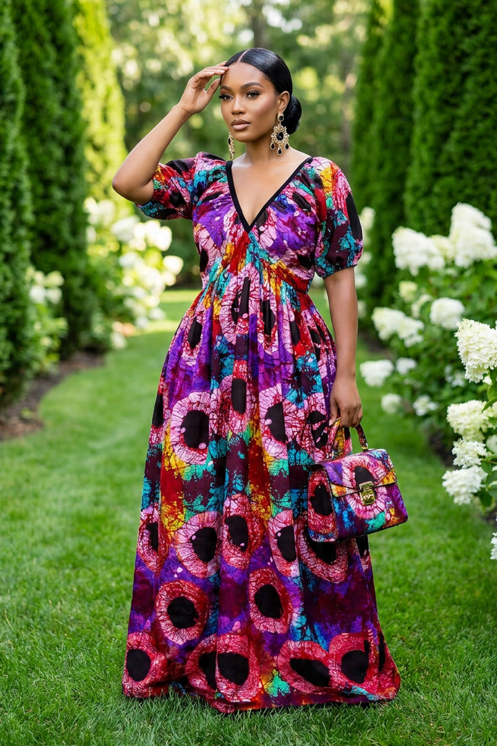 Circle of Queens Ankara Dress(Ready To Ship)