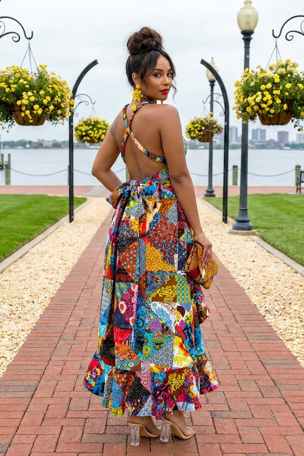 Patchwork Queen Ankara Dress(Ready To Ship)