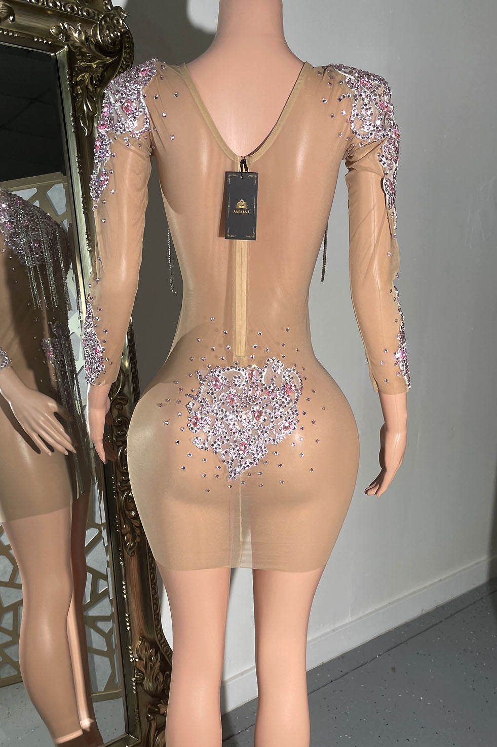 Aphrodite Diamante Dress(Ready To Ship)