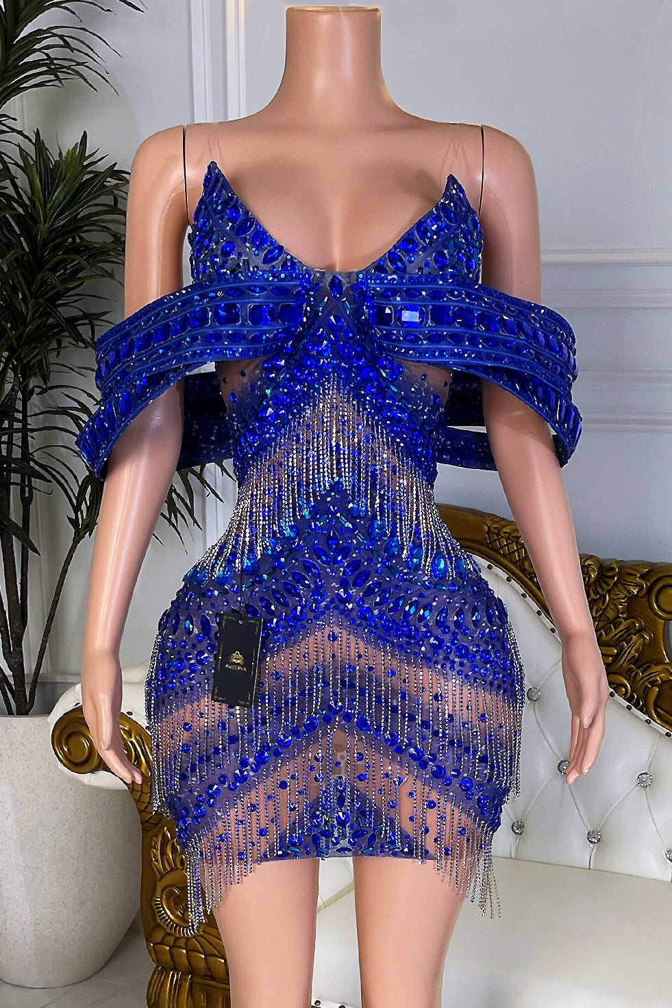 Tarania Blue Dress(Made To Order)