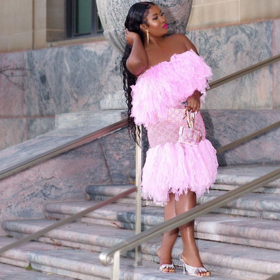 Azelia Diamante Pink Dress