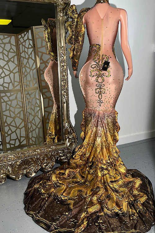 Eliana Snake Dress (Rhinestones)