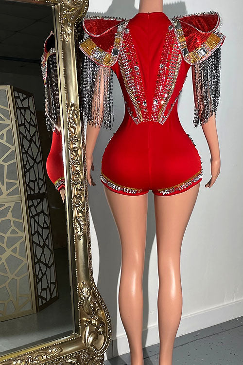 Scarlet Diamante Bodysuit(Custom)