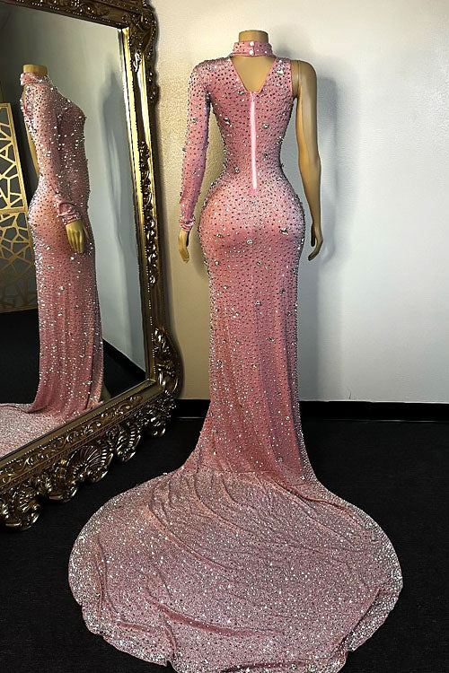 Gemini Pink Diamante Maxi Dress