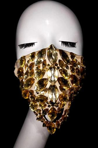 Stay Bougie Diamante Gold Mask(Ready To Ship)