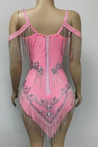 Tiffany Diamante Pink Dress